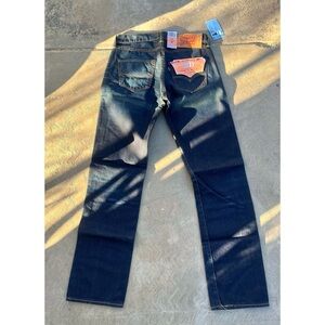 LEVI’S | 501 NWT Dark Wash Button Fly Straight Denim Jeans 30x32